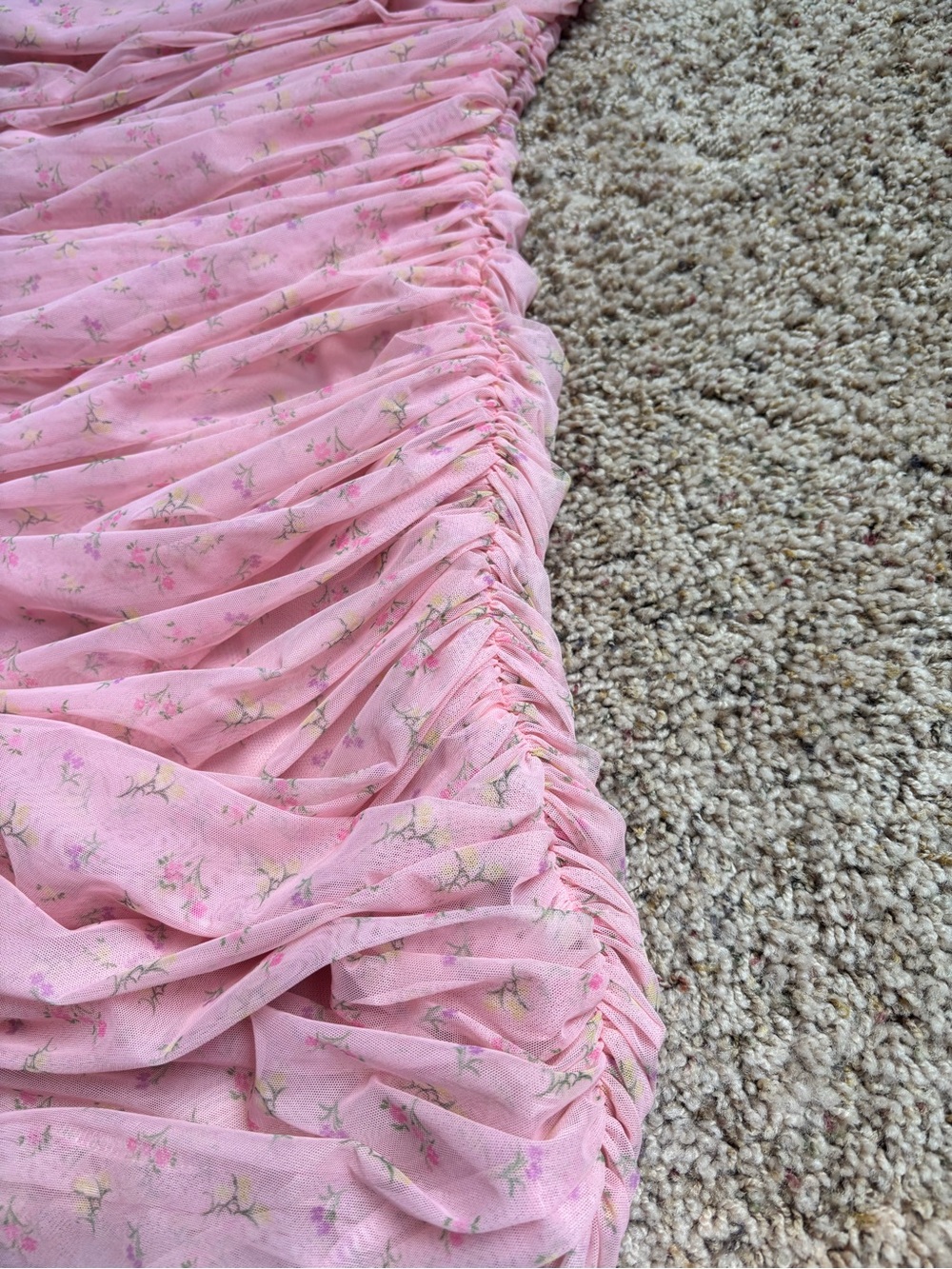 House of CB Pink Ruched Strapless Mini Dress - Picture 8 of 9